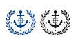 Anchor design logo template illustration