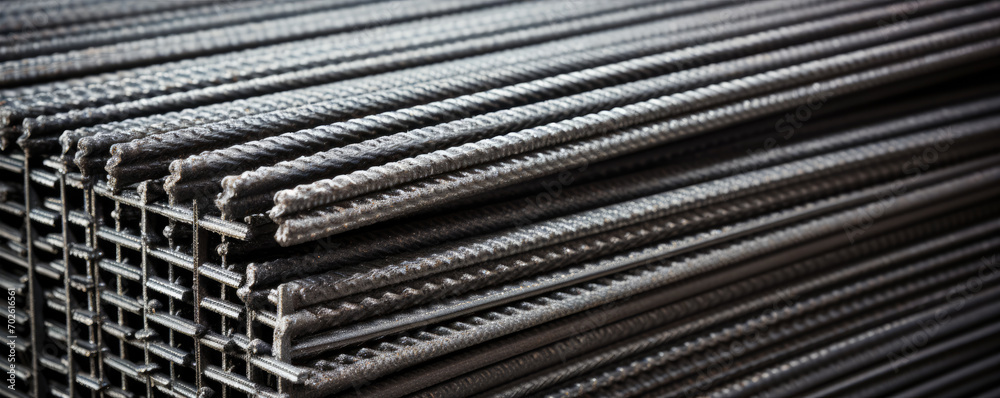 steel rebar mesh for reinforced concrete. hard connect construction ...