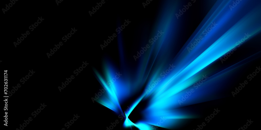 Modern abstract blue high-speed light effect. Technology futuristic ...