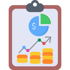 Sticker - Business Report Icon