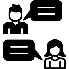 Sticker - Conversation Icon