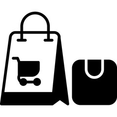 Canvas Print - Shopping Bag Icon