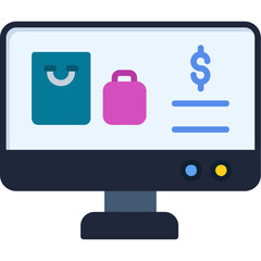 Sticker - Online Shopping Icon