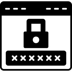 Sticker - Password Icon