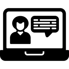 Canvas Print - Video Call Chat Icon