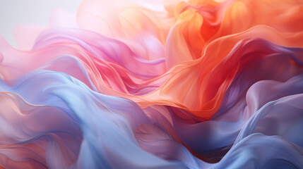 Poster - Abstract pastel color palette, creating a dreamlike atmosphere and invoking a sense of softness and serenity.
