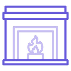 Sticker - Fireplace Icon