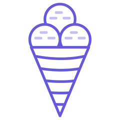 Wall Mural - Ice Cream Icon of Kindergarten iconset.