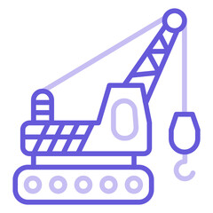 Canvas Print - Crane Icon of Engineering iconset.