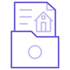 Poster - Property Documents Icon of Real Estate iconset.