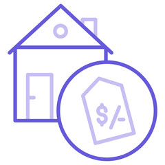 Poster - House Price Icon of Real Estate iconset.