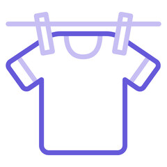 Sticker - Drying Clothes Icon of House Cleaning iconset.