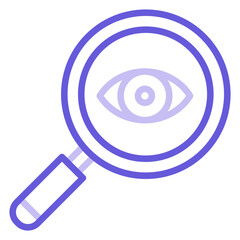 Poster - Eye Magnifier Icon of Online Marketing iconset.