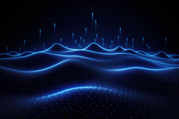 Wall Mural - modern wavy line abstract background vector