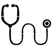 sthetoscope icon labor day and world health day concept Isolated on transparent