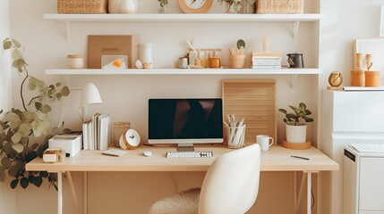 Poster - A creative workspace with a laptop for productivity , creative workspace, laptop, productivity