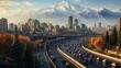 20 years later the city's congested roads Ai generated art