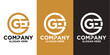 a logo with the initials G E is simple and suitable for business needs
