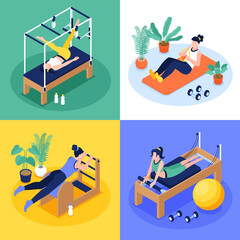 Sticker - Pilates compositions set