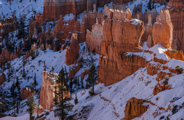 Sticker - Scenic Bryce Canyon National Park Utah Winter Landscape