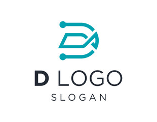 Poster - The logo design is about D Letter and was created using the Corel Draw 2018 application with a white background.