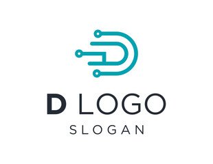 Poster - The logo design is about D Letter and was created using the Corel Draw 2018 application with a white background.