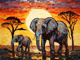 Canvas Print - elephant