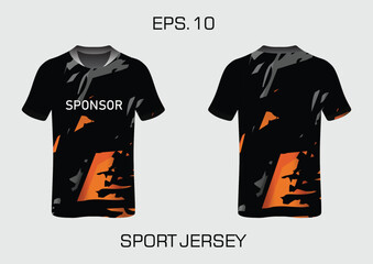 Poster - Football Sports Specifications Jersey T-Shirt Template Gaming Esport Vector Illustration Design