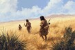 Neolithic Hunter-Gatherers in Search of Food 