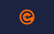 letter e with electricity logo icon design vector design template inspiration