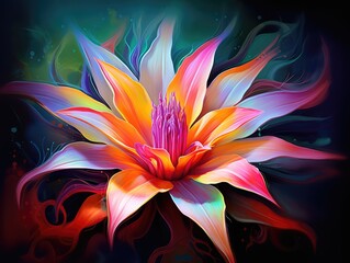 Poster - abstract flower background