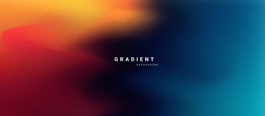 Poster - Abstract gradient background with grainy texture