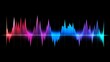 sound wave background, music, audio spikes, waves musical, ECG