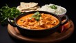 Tasty butter chicken curry dish from Indian cuisine
