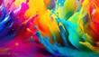 abstract colorful paint splash 4k wallpaper ai