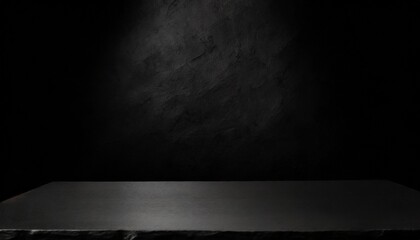 Wall Mural - minimalist black wall for stunning product presentations and mock ups dark wall for product presentation