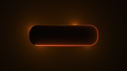 Poster - Template with neon frame. Computer generated 3d render