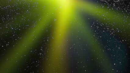 Poster - Bright lights and dust. Computer generated 3d render