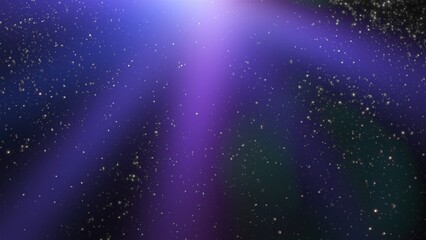 Poster - Bright lights and dust. Computer generated 3d render