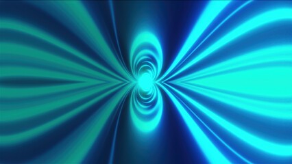 Poster - Abstract lines tunnel. Computer generated 3d render