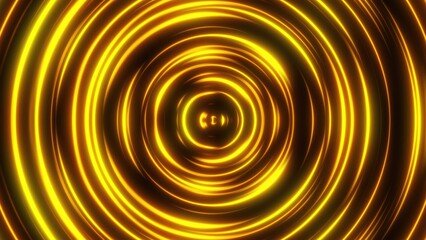 Poster - Radial neon background. Computer generated 3d render