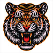 Roaring tiger head, Angry Tiger head vector design
