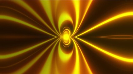 Poster - Abstract lines tunnel. Computer generated 3d render