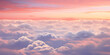Beautiful view at pink sky above clouds