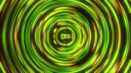 Poster - Radial neon background. Computer generated 3d render