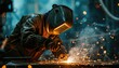 © Made360 - Welder at work in industrial setting creating sparks
