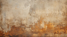 Rustic Wall Peeling Off, Revealing Layers Of Past Elegance