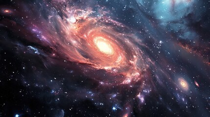 Wall Mural - stunning wallpapers showcasing swirling galaxies and constellations in the vastness of outer space.