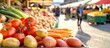 Obst und Gemüsestand auf einem Markt 