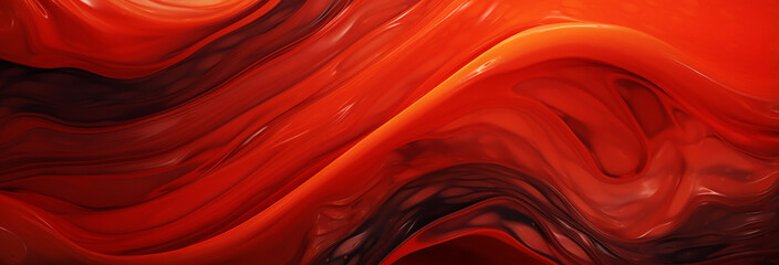 Canvas Print - abstract background with red acrylic paint.